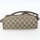 GUCCI GG Supreme Web Sherry Line Bag PVC Beige Gold 001 56 6655 Auth SW1871-9