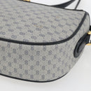 GUCCI Micro GG Supreme Sherry Line Bag PVC Navy Gold 001 58 0918 Auth SW1872-14