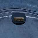 GUCCI Micro GG Supreme Sherry Line Bag PVC Navy Gold 001 58 0918 Auth SW1872-18