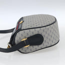 GUCCI Micro GG Supreme Sherry Line Bag PVC Navy Gold 001 58 0918 Auth SW1872-3