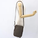 FENDI Zucchino Canvas Shoulder Bag Brown Auth SW1875-21