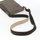 FENDI Zucchino Canvas Shoulder Bag Brown Auth SW1875-7