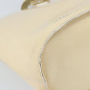 CELINE Shoulder Bag Leather Beige Gold Auth SW1877-17
