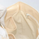 CELINE Shoulder Bag Leather Beige Gold Auth SW1877-20