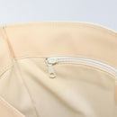 CELINE Shoulder Bag Leather Beige Gold Auth SW1877-21