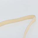 CELINE Shoulder Bag Leather Beige Gold Auth SW1877-8