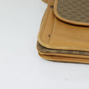 GUCCI Micro GG Supreme Shoulder Bag PVC Leather Brown Gold Auth sw188-9