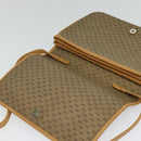 GUCCI Micro GG Supreme Shoulder Bag PVC Leather Brown Gold Auth sw188-10