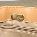 GUCCI Micro GG Supreme Shoulder Bag PVC Leather Brown Gold Auth sw188-18