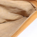 GUCCI Micro GG Supreme Shoulder Bag PVC Leather Brown Gold Auth sw188-22