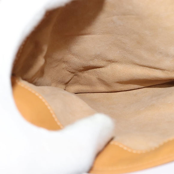 GUCCI Micro GG Supreme Shoulder Bag PVC Leather Brown Gold Auth sw188