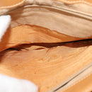 GUCCI Micro GG Supreme Shoulder Bag PVC Leather Brown Gold Auth sw188-12