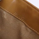 GUCCI Micro GG Supreme Shoulder Bag PVC Leather Brown Gold Auth sw188-24