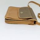 GUCCI Micro GG Supreme Shoulder Bag PVC Leather Brown Gold Auth sw188-4