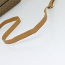 GUCCI Micro GG Supreme Shoulder Bag PVC Leather Brown Gold Auth sw188-7