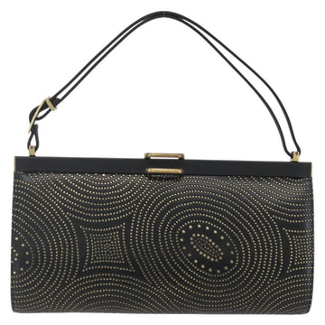 Chloe Hand Bag Leather Black Gold Auth SW1880V - 0