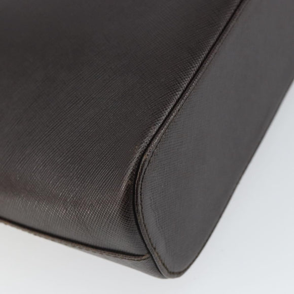 Salvatore Ferragamo Shoulder Bag Leather Brown Gold Auth SW1884