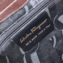 Salvatore Ferragamo Umhängetasche Leder Braun Gold Auth SW1884-12