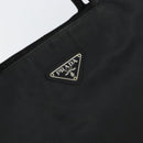 PRADA Hand Bag Nylon Black Silver Auth SW1888-18