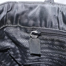 PRADA Hand Bag Nylon Black Silver Auth SW1888-22