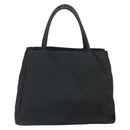 PRADA Hand Bag Nylon Black Silver Auth SW1888-2