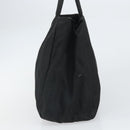 PRADA Hand Bag Nylon Black Silver Auth SW1888-4