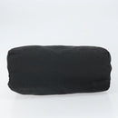 PRADA Hand Bag Nylon Black Silver Auth SW1888-5