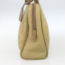 PRADA Hand Bag Nylon Beige Silver Auth SW1890-5