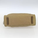 PRADA Hand Bag Nylon Beige Silver Auth SW1890-9
