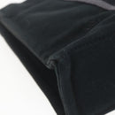 HERMES Fourre Tout PM Hand Bag Cotton Black Silver Auth SW1891-16