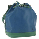 LOUIS VUITTON Epi Noe Shoulder Bag Bicolor Green Blue M44044 LV Auth SW1896-1