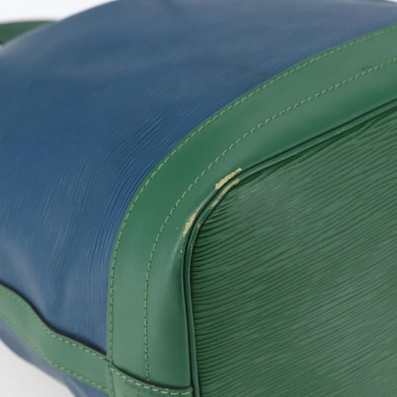 LOUIS VUITTON Epi Noe Shoulder Bag Bicolor Green Blue M44044 LV Auth SW1896