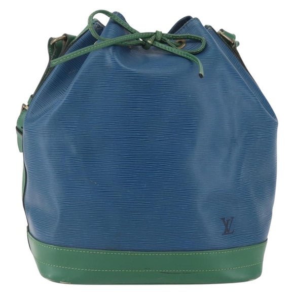 LOUIS VUITTON Epi Noe Shoulder Bag Bicolor Green Blue M44044 LV Auth SW1896