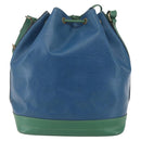 LOUIS VUITTON Epi Noe Shoulder Bag Bicolor Green Blue M44044 LV Auth SW1896-2