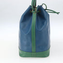 LOUIS VUITTON Epi Noe Shoulder Bag Bicolor Green Blue M44044 LV Auth SW1896-3