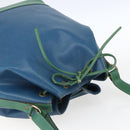 LOUIS VUITTON Epi Noe Shoulder Bag Bicolor Green Blue M44044 LV Auth SW1896-6