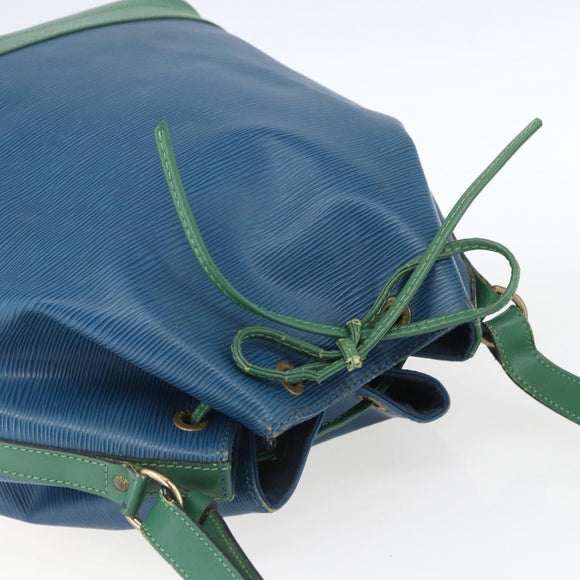 LOUIS VUITTON Epi Noe Shoulder Bag Bicolor Green Blue M44044 LV Auth SW1896