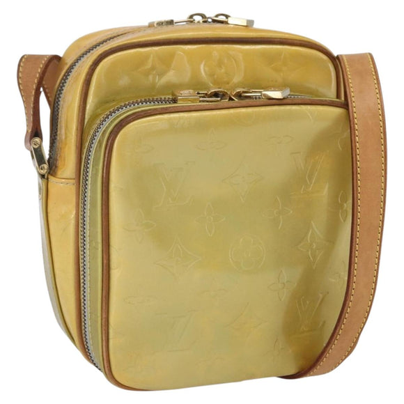 LOUIS VUITTON Monogram Vernis Wooster Shoulder Bag Gris M91036 LV Auth SW1897