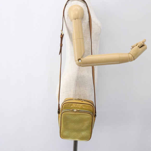 LOUIS VUITTON Monogram Vernis Wooster Shoulder Bag Gris M91036 LV Auth SW1897