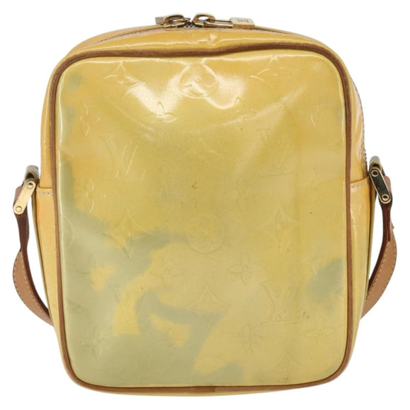 LOUIS VUITTON Monogram Vernis Wooster Shoulder Bag Gris M91036 LV Auth SW1897