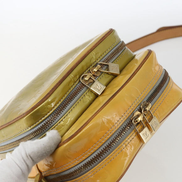 LOUIS VUITTON Monogram Vernis Wooster Shoulder Bag Gris M91036 LV Auth SW1897