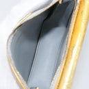 LOUIS VUITTON Monogram Vernis Motto Accessory Pouch Gris M91030 LV Auth SW1898-11