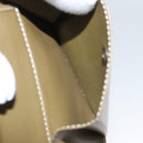 CELINE C Macadam Canvas Shoulder Wallet Khaki Auth sw190V-11