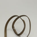 CELINE C Macadam Canvas Shoulder Wallet Khaki Auth sw190V-8