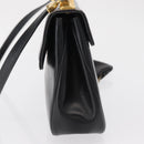 Christian Dior Trotter Canvas Shoulder Bag 2way Black Gold Auth SW1902-4