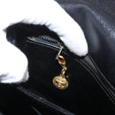 CELINE Horse Carriage Shoulder Bag Leather Black Gold Auth SW1908-22