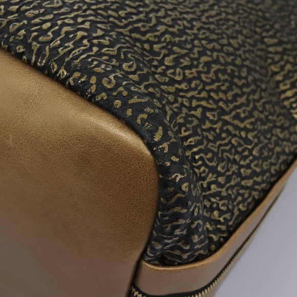 Chloe Hand Bag Leather 2way Gold Auth sw191