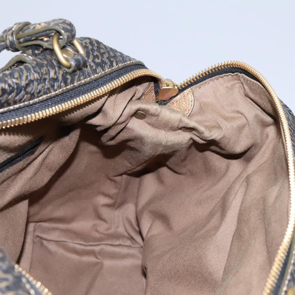 Chloe Hand Bag Leather 2way Gold Auth sw191