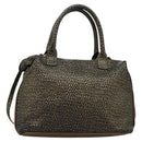 Chloe Hand Bag Leather 2way Gold Auth sw191-2