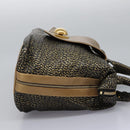 Chloe Hand Bag Leather 2way Gold Auth sw191-4